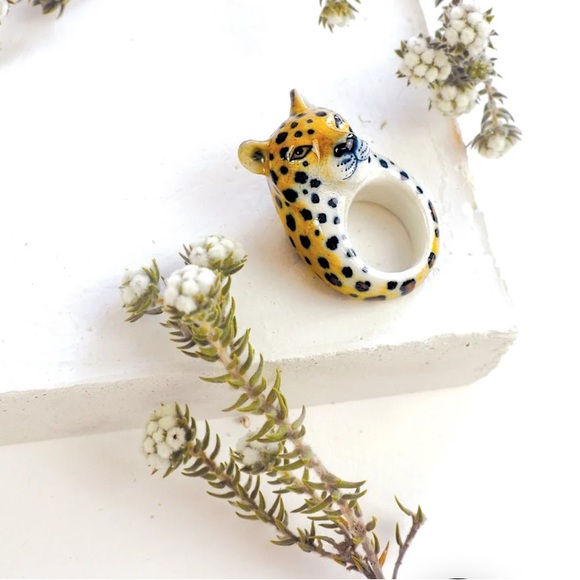 Free People Jewelry - NACH Leopard Ring - OS - New in Packaging